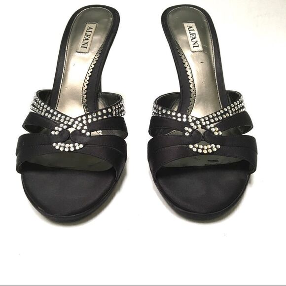 Alfani rhinestone twist slip on heels 8M - Picture 5 of 13